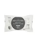 HARIO PEGASUS паперові фільтри білі 02 оновлений папір 100 шт Підходить Moccamaster, Clever, Mellita