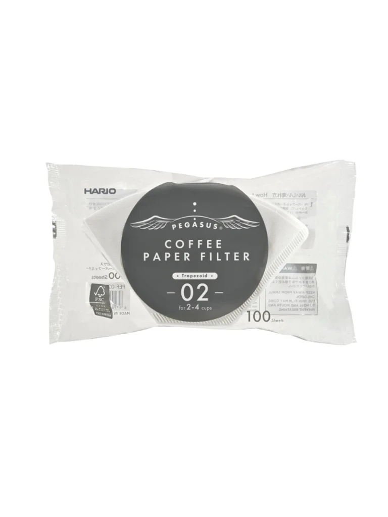 HARIO PEGASUS паперові фільтри білі 02 оновлений папір 100 шт Підходить Moccamaster, Clever, Mellita