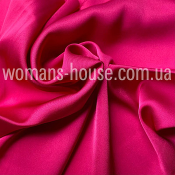 Шовк Армані Корея однотонний стрейчевий Малиновий