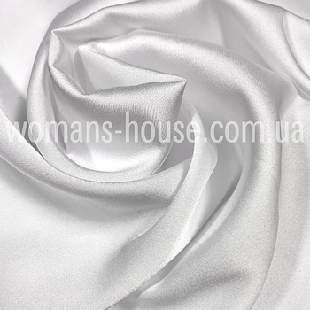 Шовк Армані Корея однотонний стрейчевий Білий