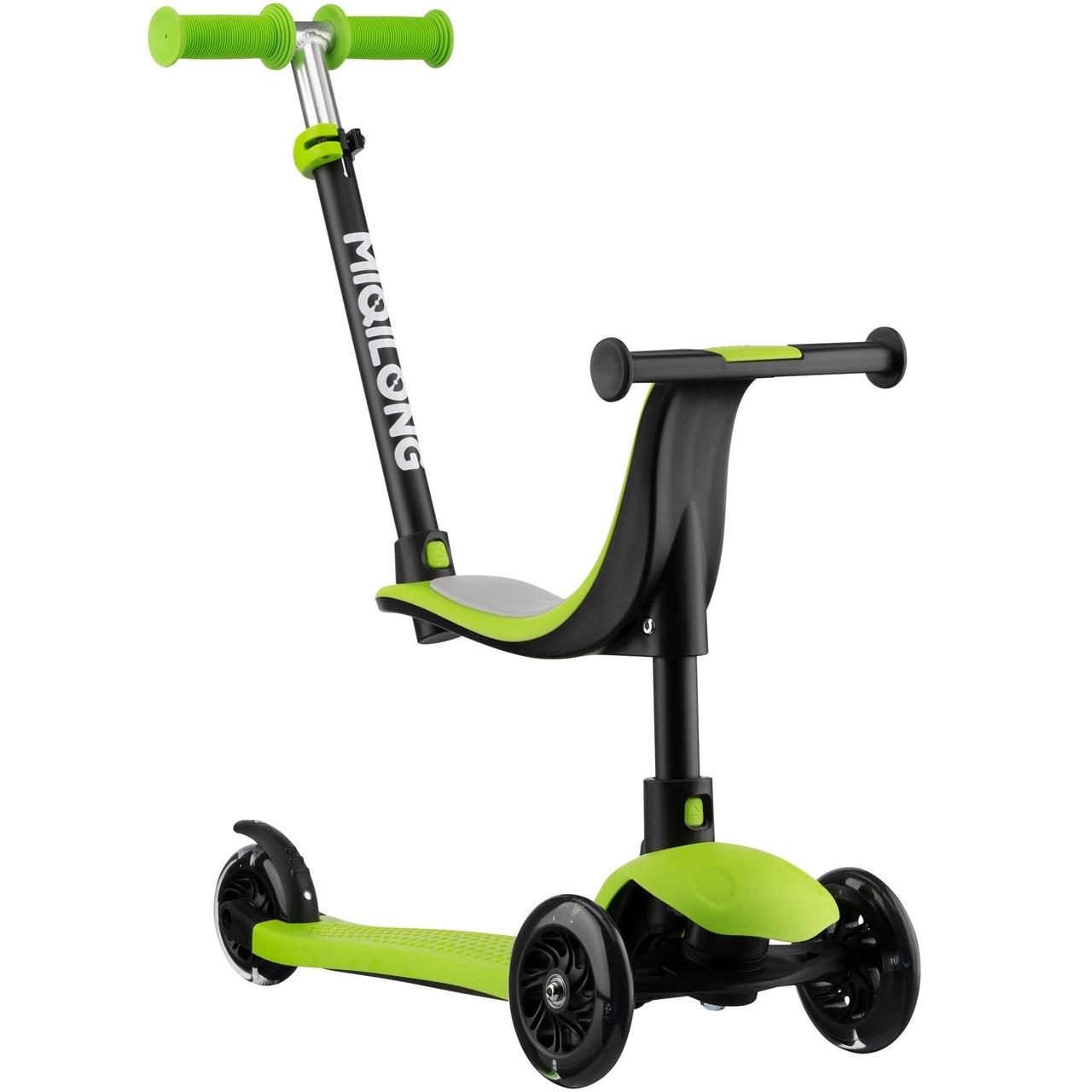 Дитячий триколісний самокат Miqilong Alamo Зелений, фото 1