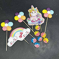 Набір топперів "Єдиноріжка"