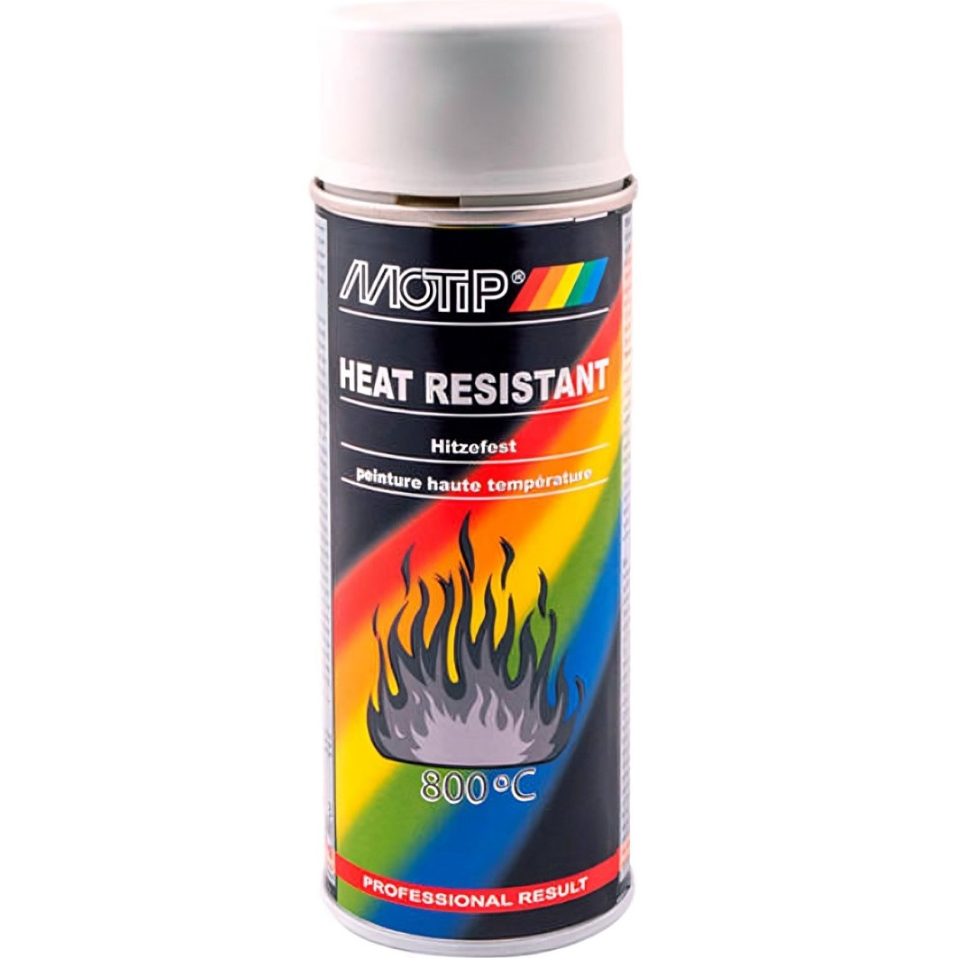Фарба (емаль) термостійка до 800 ° С Motip Heat Resistant, 400 мл Аерозол Сірий
