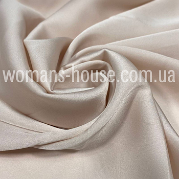 Шовк Армані Корея однотонний стрейчевий Бежевий світлий