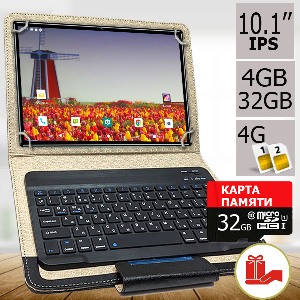 Планшет-телефон ASUS Aero Tab 10 LTE 4/32, DUAL SIM 10.1" IPS + Чохол з Bluetooth Клавіатурою + Карта пам'яті 32ГБ