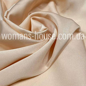 Шовк Армані Корея однотонний стрейчевий Бежевий