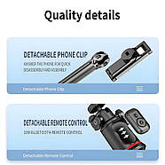 Монопод з гнучкими ніжками для телефона Proove Flexible Portable штатив трипод для селфі (чорний), фото 9