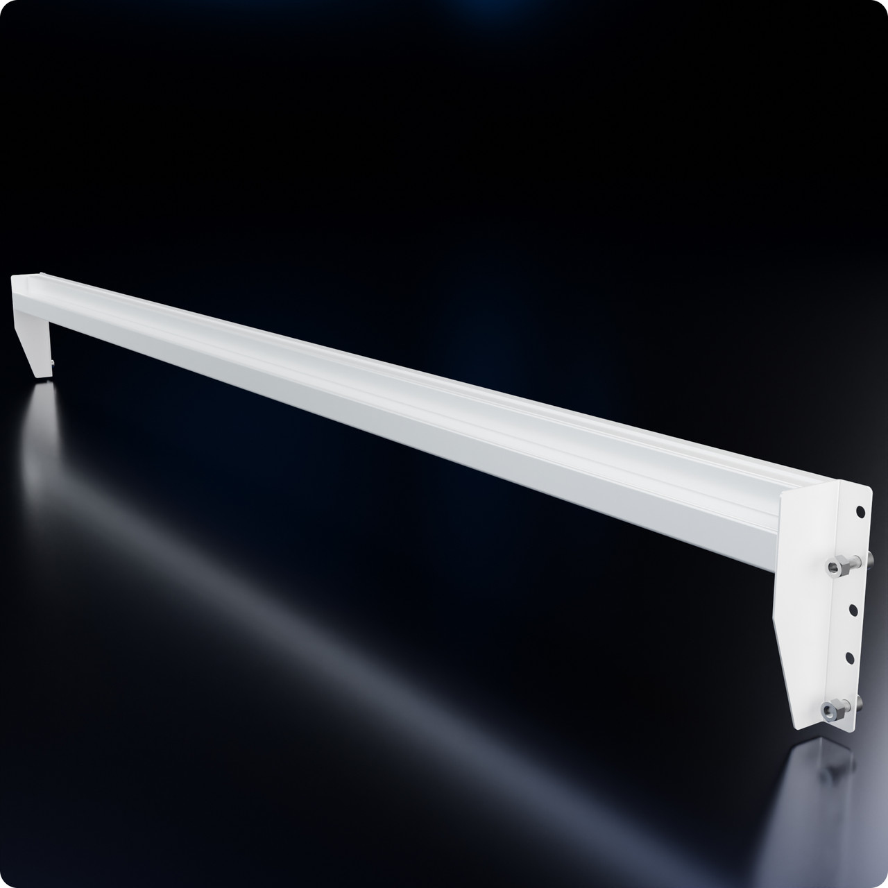 Поперечина VAULT-18 L1800 зі сxодинкою до набірного стелажу, біла. Торговельне обладнання для магазину та складу, фото 1