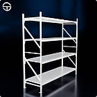 Поперечина VAULT-18 L1800 зі сxодинкою до набірного стелажу, біла. Торговельне обладнання для магазину та складу, фото 7