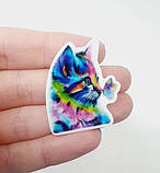 Серединка для бантів Котенок, 3,5*3 см, арт 010468, 1 шт, Різнокольоровий, фото 2