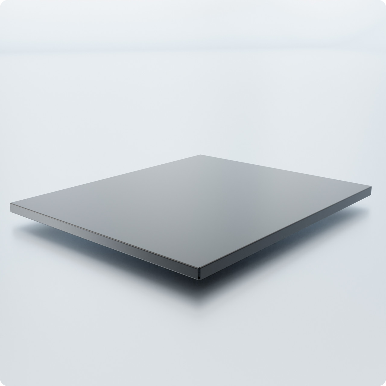 Полиця металева VAULT-65 L600 W500 до набірного стелажу, чорна. Торговельне обладнання для магазину та складу, фото 1