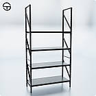 Полиця металева VAULT-65 L600 W500 до набірного стелажу, чорна. Торговельне обладнання для магазину та складу, фото 7