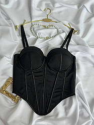 Жіночий корсет-бюстьє, чорний