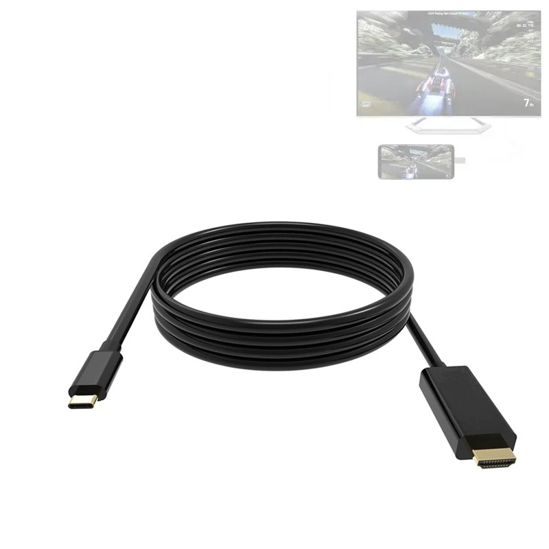 Кабель USB Type-C - HDMI 4К 30Гц Thunderbolt 3, 1.8м, фото 1