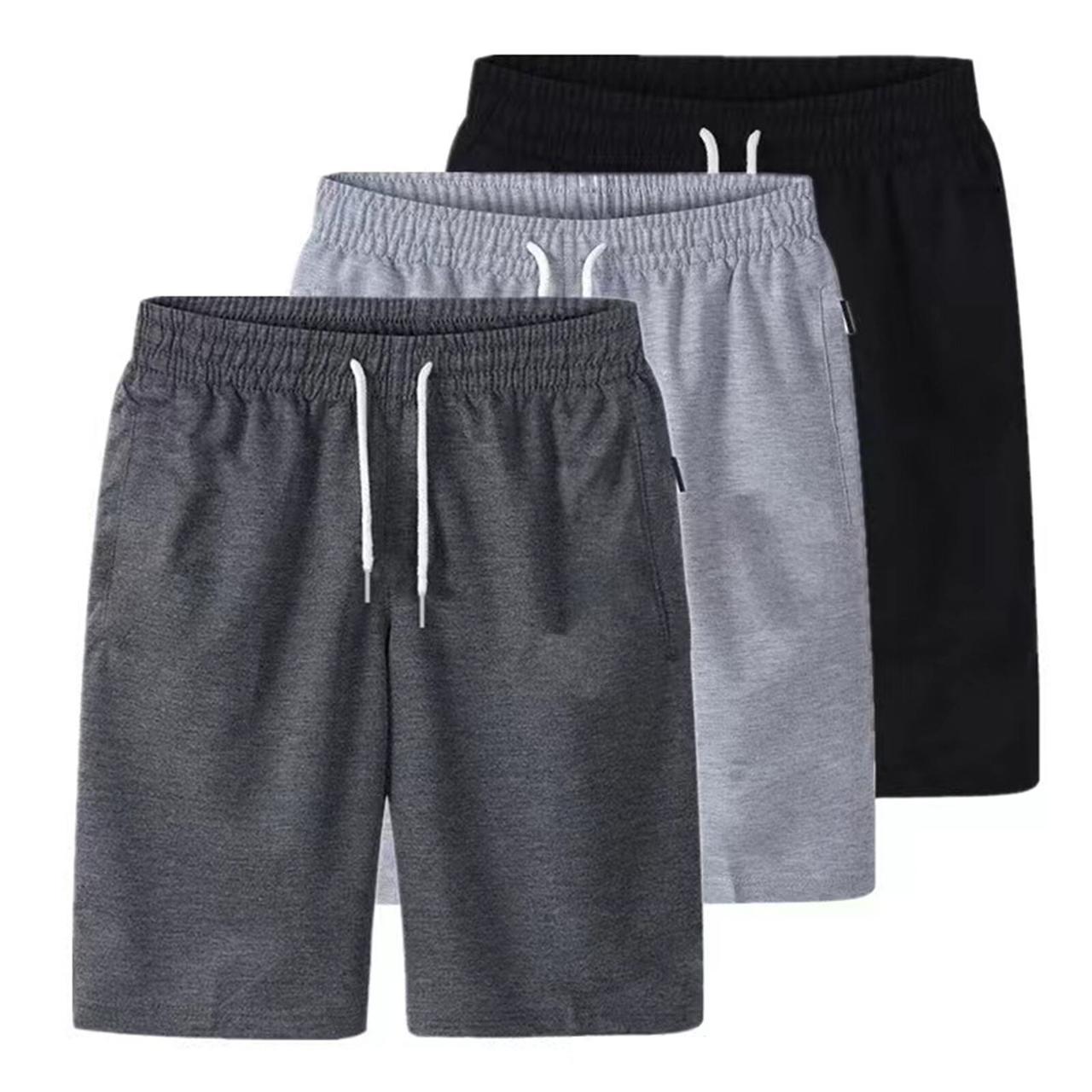 Чоловічі спортивні шорти з кишенями на шнурівці 50-52 6XL Dark Gray, фото 1