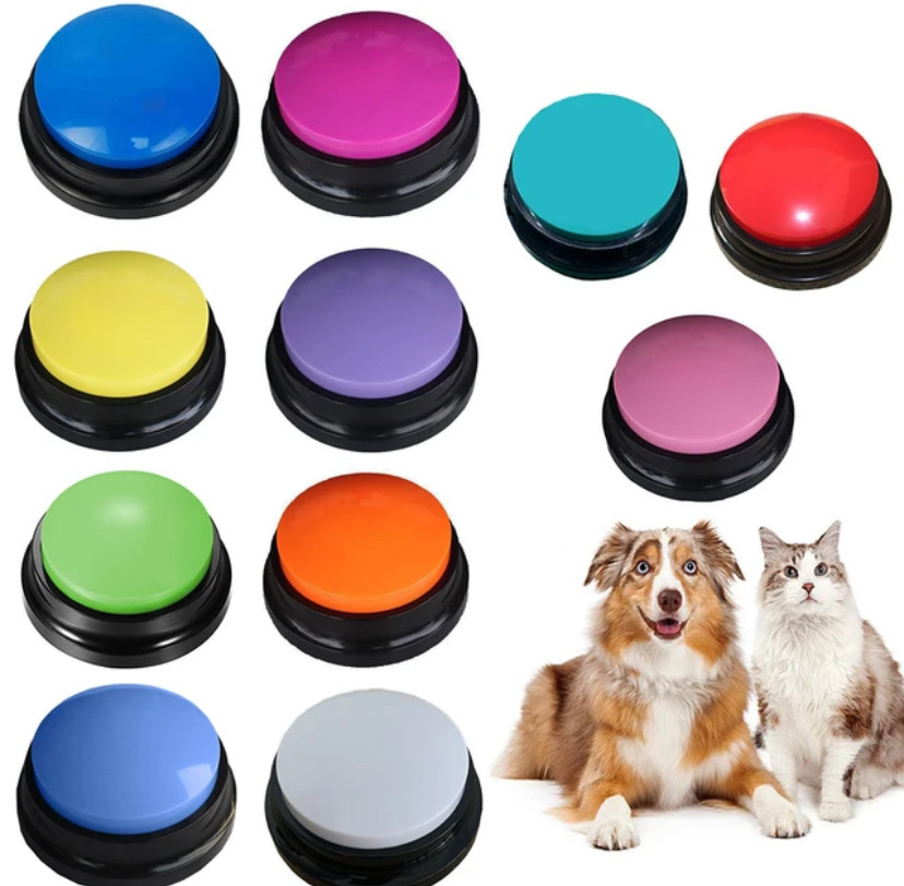 Звукова аудіо кнопка для собак і кішок | Funny pet speaking, фото 1