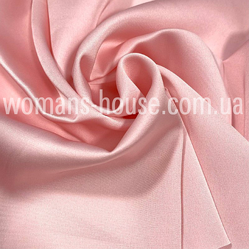 Шовк Армані Корея однотонний стрейчевий Світлий рожевий