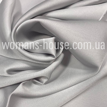 Шовк Армані Корея однотонний стрейчевий Ніжно сірий