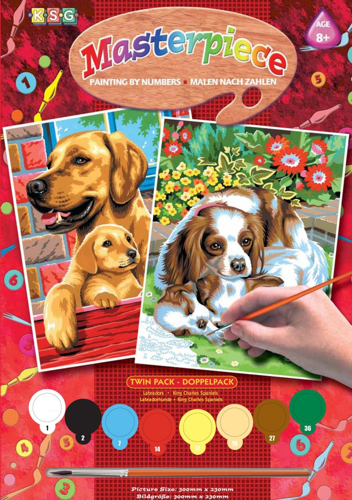 Sequin Art Набір для творчості PAINTING BY NUMBERS JUNIOR-PAIRS Собаки