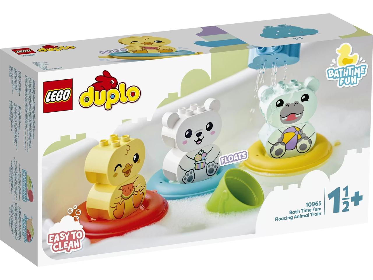 LEGO Конструктор DUPLO My First Веселе купання: Плаваючий потяг із тваринами 10965