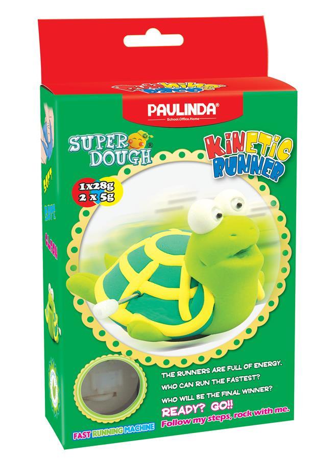 PAULINDA Маса для ліплення Super Dough Running Race Черепаха заводний механізм