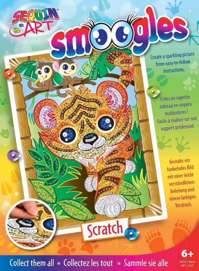 Sequin Art Набір для творчості SMOOGLES Тигр