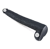 Фалоїмітатор реалістичний, Фаллос на присоску 39.5 х 5.6 см, Великий дилдо чорний, Інтимні іграшки, фото 9