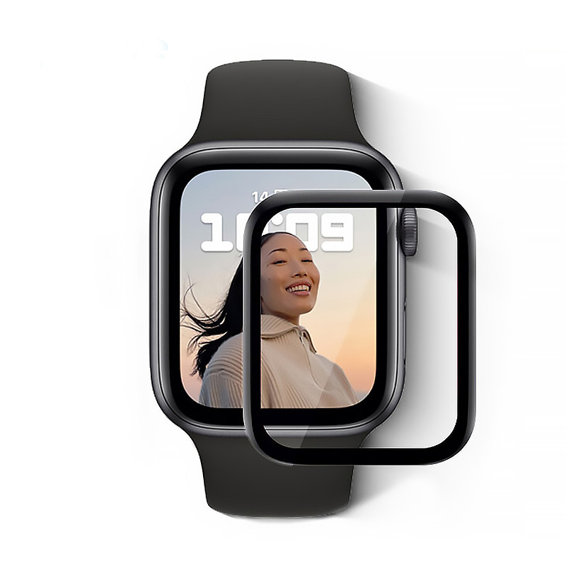 Захисне скло для епл вотч Apple Watch Series 4/5/6/SE/SE2 44mm Proove Achilles (чорний)