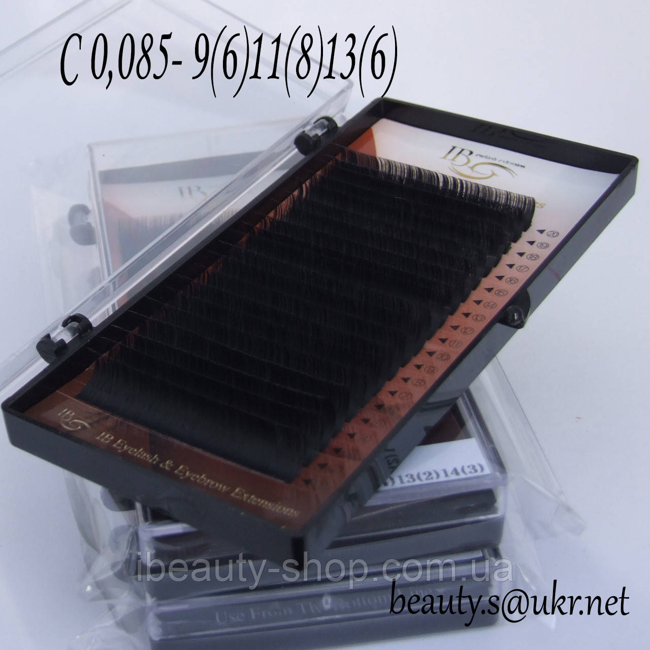 Вії I-Beauty mix  C 0,085 9-11-13 мм, фото 1