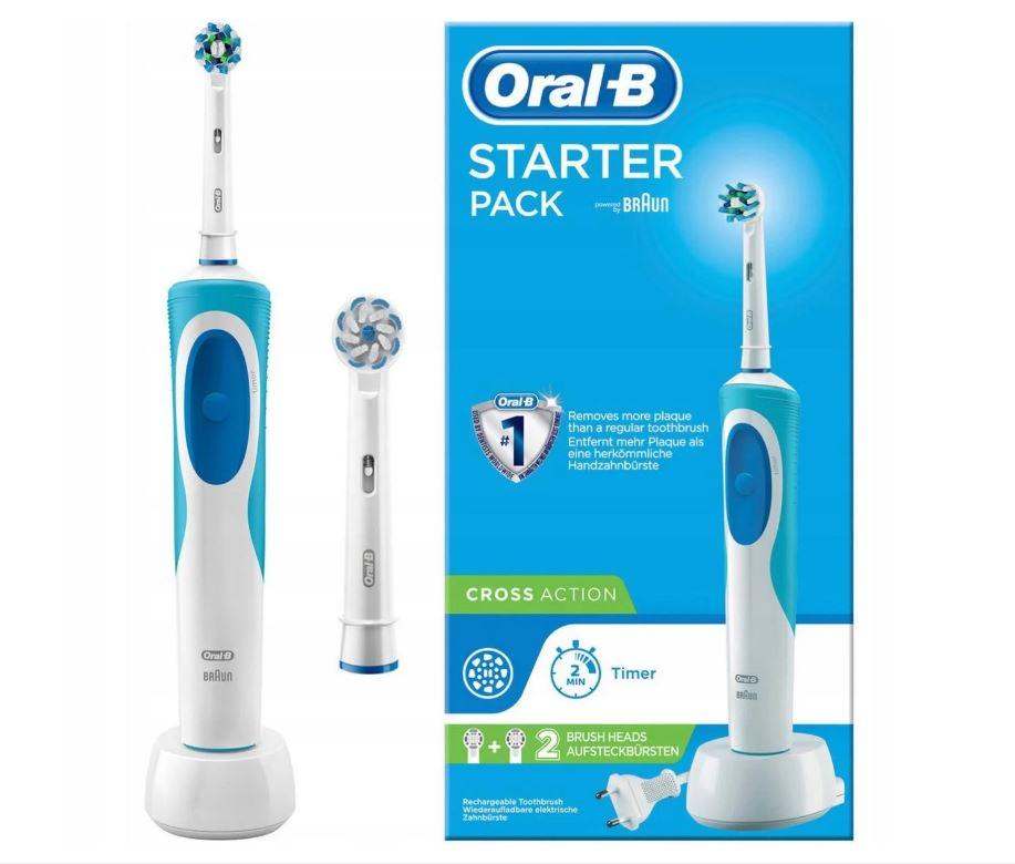 Зубна щітка електрична Oral-B D12.523.1 Starter Pack Braun 2 насадки в комплекті