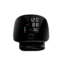 Автоматичний тонометр на зап'ястку від акумулятора, розумний тонометр із сенсорним екраном A01, фото 2