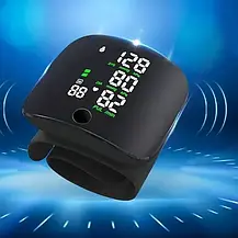Автоматичний тонометр на зап'ястку від акумулятора, розумний тонометр із сенсорним екраном A01, фото 5