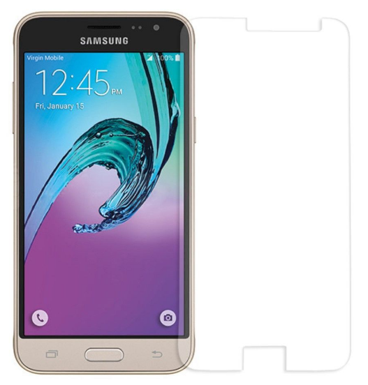Загартоване захисне скло на Samsung J120 / Без рамки / Прозоре
