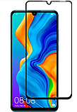 Загартоване захисне скло на Huawei Nova 4е / Чорна рамка, фото 2