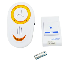 Бездротовий дверний дзвінок Luckarm Intelligent / 8853 / Білий (Оранжевий)