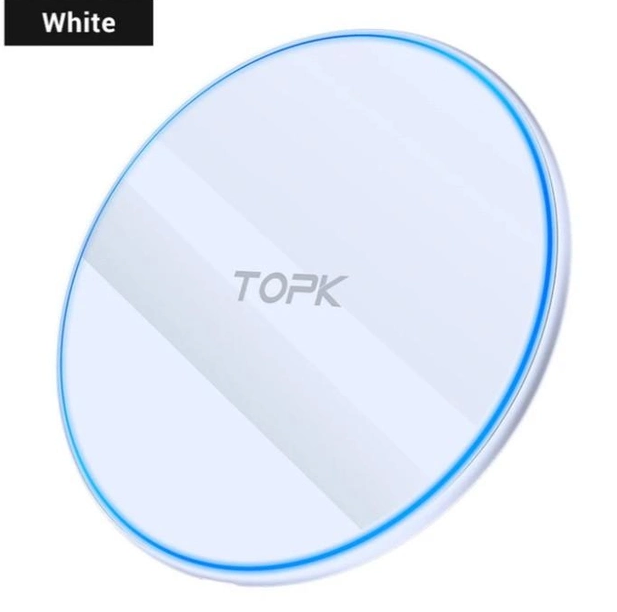 Безпровідний оригінальний зарядний пристрій TOPK B02W швидка зарядка 10W / Білий