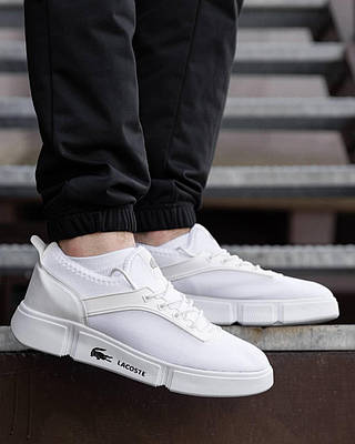 Lacoste white f текстильные кроссовки | Сравнить цены и купить по акции ...