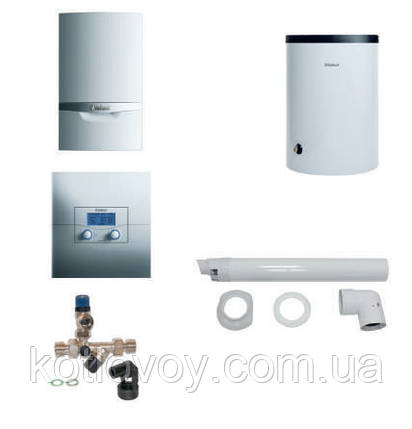 Пакетне пропонування No16 ecoTEC plus VU OE + бойлер uniSTOR VIH R (120, 150, 200) + calorMATIC 630, фото 1