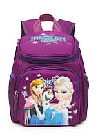 Рюкзак маленький дитячий на 3-4 роки дівчинці Frozen фіолетовий