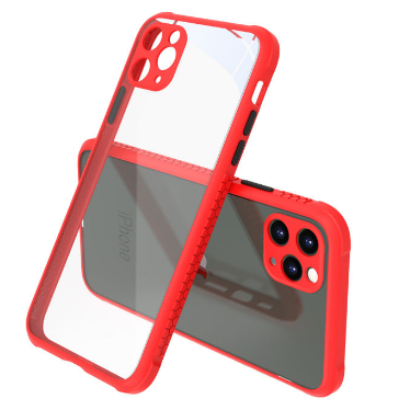 Чохол Fashion case (матовий) для Apple iPhone 11 Pro Max (6.5) / Червоні боки
