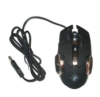 Провідна миша Gaming Mouse X6 з підсвічуванням / Комп'ютерна мишка провідна 1.8M / Чорний