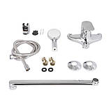 Смеситель для ванны Lidz Tani 0052 с поворотным изливом (c душевым гарнитуром) (k40) LDTAN0052CRM44960 Chrome, фото 7