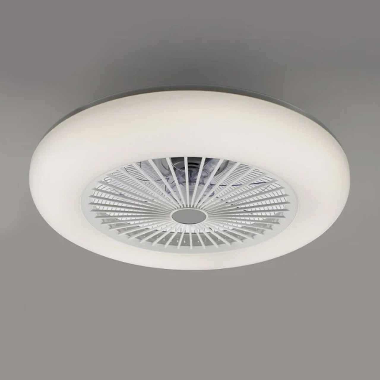 Люстра-вентилятор з пультом керування до 20 м² 115W LUMINARIA FAN ONE R WHITE