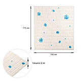 Панель стінова 3D 700х700х4мм блакитні квіти (D) SW-00001977, фото 5