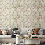 Панель стінова 3D 700х700х4мм мозаїка бежева (D) SW-00002011, фото 4