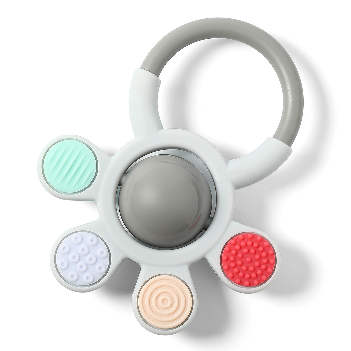 Прорізувач для зубів ортодонтичний силіконовий Ortho з брязкальцем BabyOno