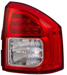 Ліхтар правий Jeep Compass 11-16 (LED/7440/WY21W) Depo без ламп