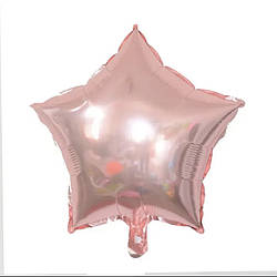 Фольгована кулька міні фігура зірочка 5 дюймів рожеве золото