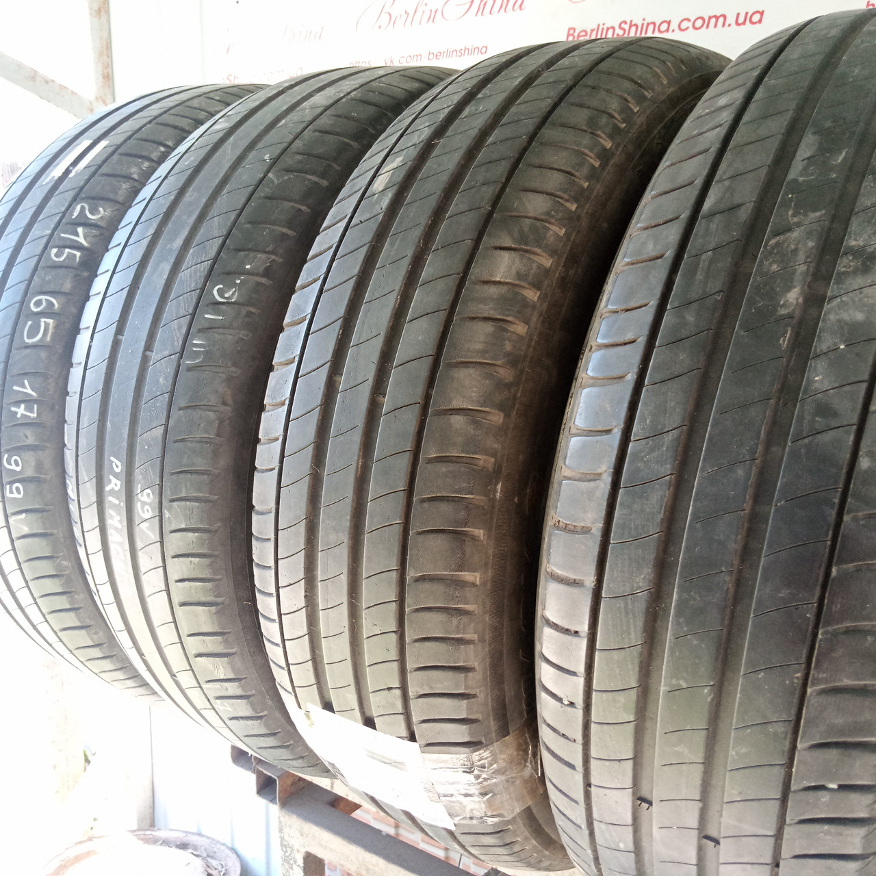 Комплект літніх шин 215/65/17 Michelin Primacy 3,з Германії без пробігу по Україні