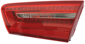 Ліхтар правий Audi A6 C7 11-14 внутрішній (H21W/LED) Depo  лампами, з патроном